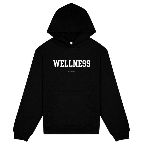 Print - WELLNESS White - Heavy Pullover Hoodie Thumbnail