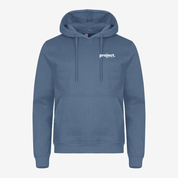 Miami Hoody - printed  Eat Sleep Gym Repeat in white Thumbnail