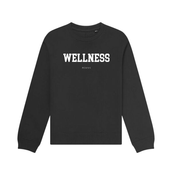 Print - WELLNESS White - Organic Sweatshirt Thumbnail