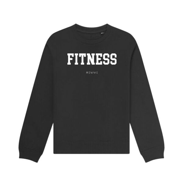 Print - FITNESS White - Organic Sweatshirt Thumbnail