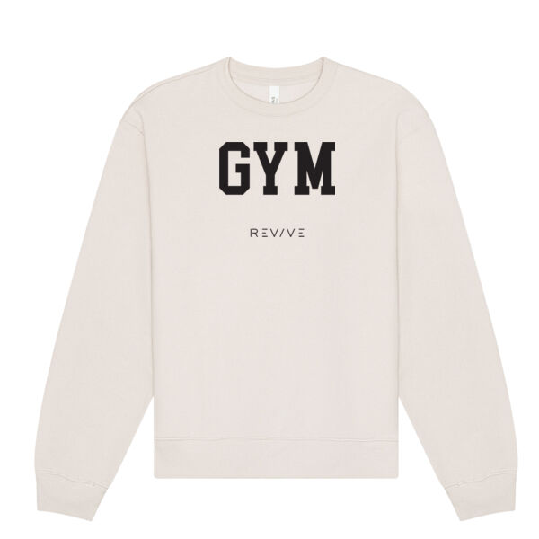 Print - GYM Black - Crewneck Heavy Sweatshirt Thumbnail
