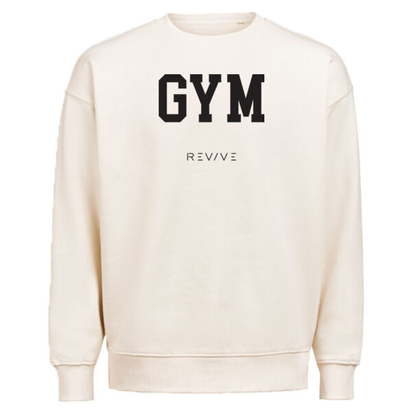 Print - GYM Black - Crewneck Loose Fit Thumbnail