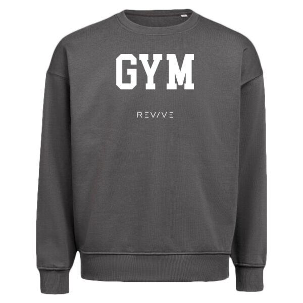 Print - GYM White - Crewneck Loose Fit Thumbnail