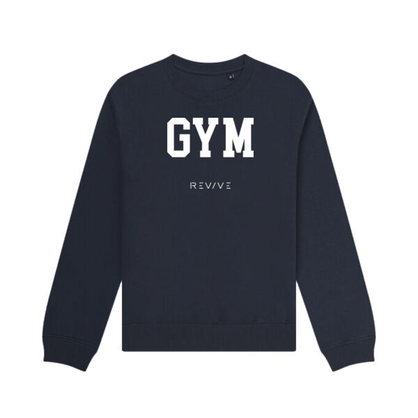 Print - GYM White - Organic Sweatshirt Thumbnail