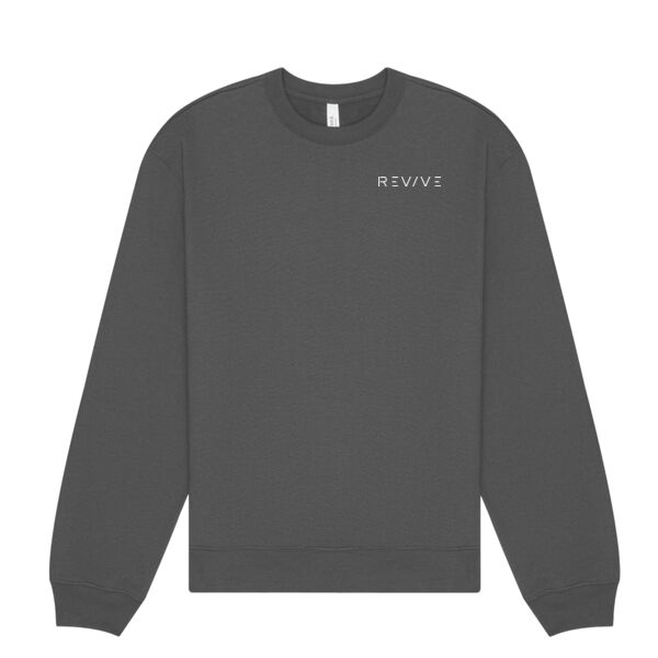 Print - Eat Sleep Revive White - Crewneck Heavy Sweatshirt Thumbnail