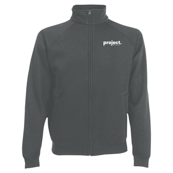 Print - Eat Sleep Project White - Men's Premium Sweat Jacket Thumbnail