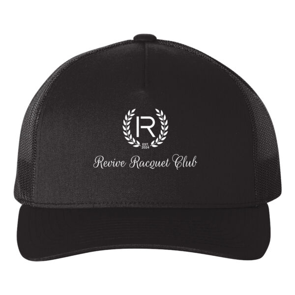 Print - Revive Racquet Club white - 5 Panel Retro Trucker Cap Thumbnail