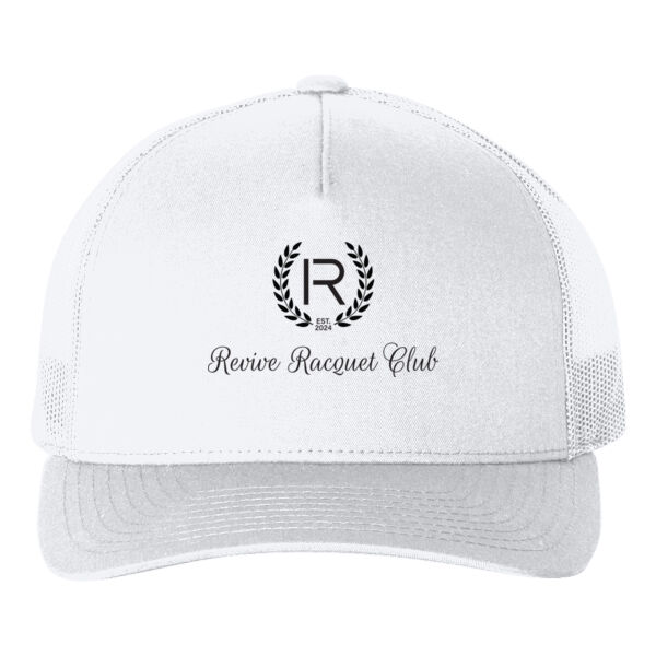 Print - Revive Racquet Club black - 5 Panel Retro Trucker Cap Thumbnail