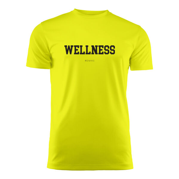 Print - WELLNESS Black - Run Active T-Shirt Thumbnail