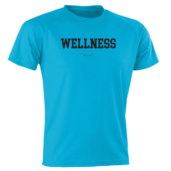 Print - WELLNESS Black - Aircool Tee Thumbnail