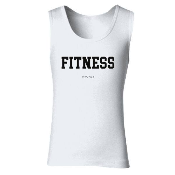 Print - FITNESS Black - Softstyle® Ladies' Tank Top Thumbnail