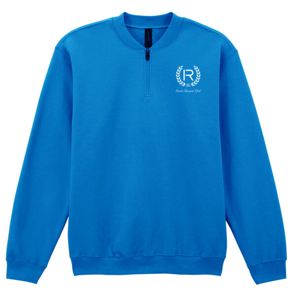 Print - Revive Racquet Club white - Softstyle Midweight 1/4 Zip Sweatshirt Thumbnail