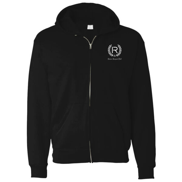 Print - Revive Racquet Club white - Heavy Full Zip Hoodie Thumbnail