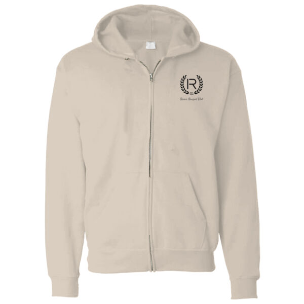 Print - Revive Racquet Club black - Heavy Full Zip Hoodie Thumbnail