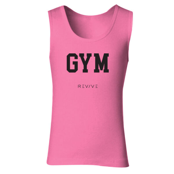 Print - GYM Black - Softstyle® Ladies' Tank Top Thumbnail