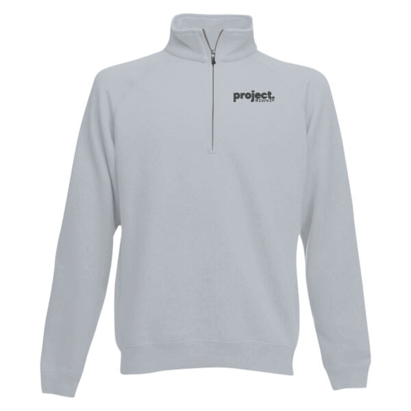 Emb - Project black - Men's Classic Zip Neck Sweat Thumbnail