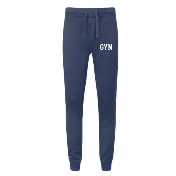 Print - GYM White - NuBlend® Pocketed Jog Sweatpant Thumbnail