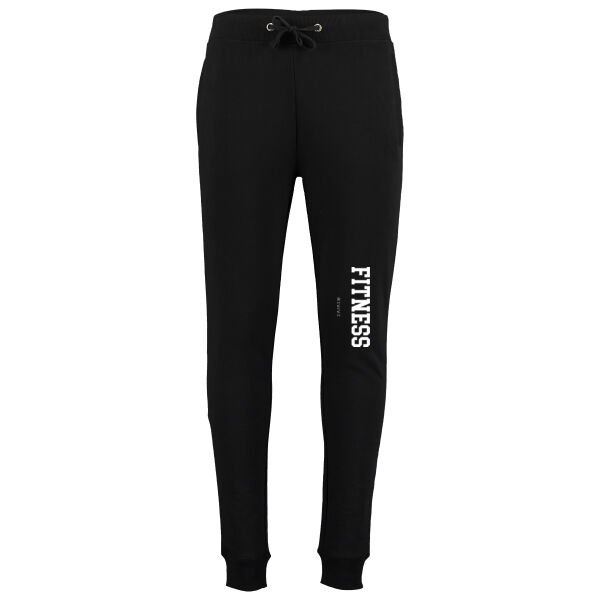 Print - FITNESS White - Slim Fit Sweat Pant Thumbnail
