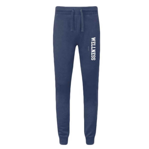 Print - WELLNESS White - NuBlend® Pocketed Jog Sweatpant Thumbnail