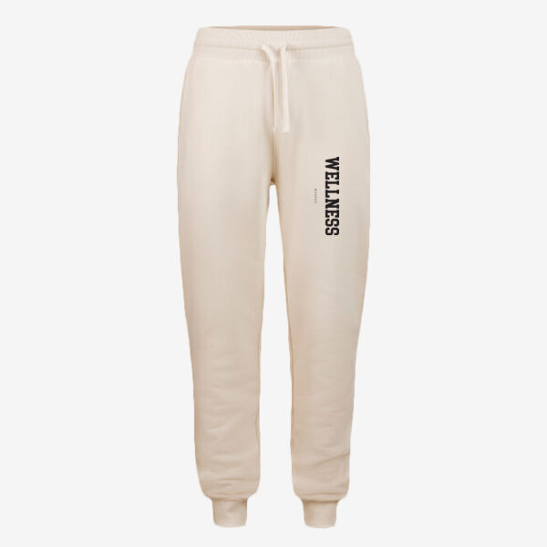 Jogger Pants Regular Fit - printed WELLNESS Revive in black Thumbnail