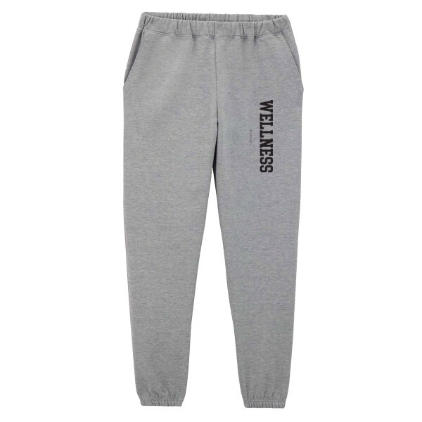 Print - WELLNESS Black - Softstyle Midweight Sweatpants Thumbnail