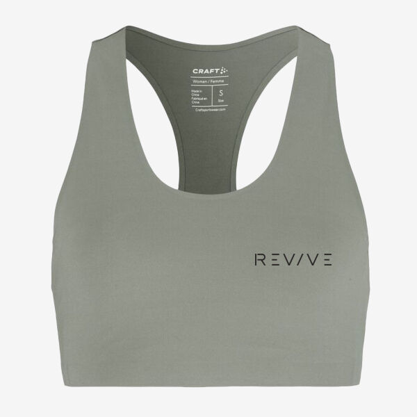 Collective Padded Sports Bra - printed  Revive in black Thumbnail