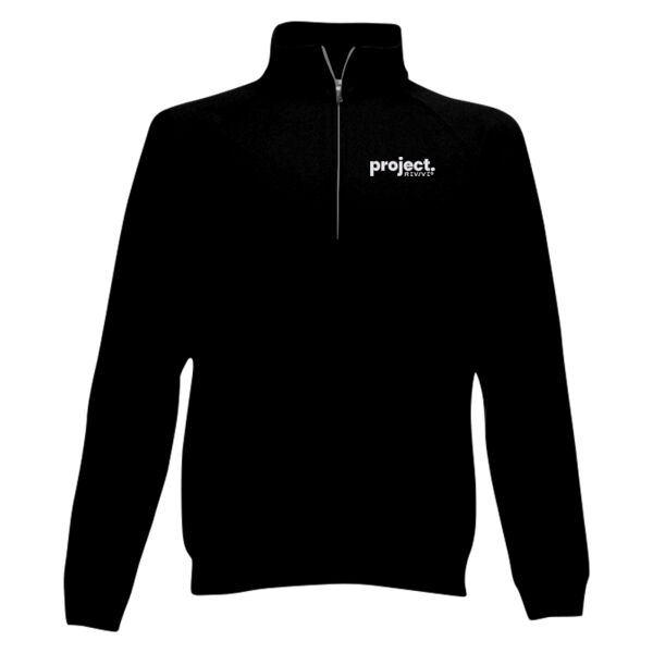 Emb - Project white - Men's Classic Zip Neck Sweat Thumbnail