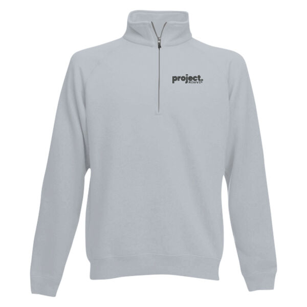 Emb - Project black - Men's Classic Zip Neck Sweat Thumbnail