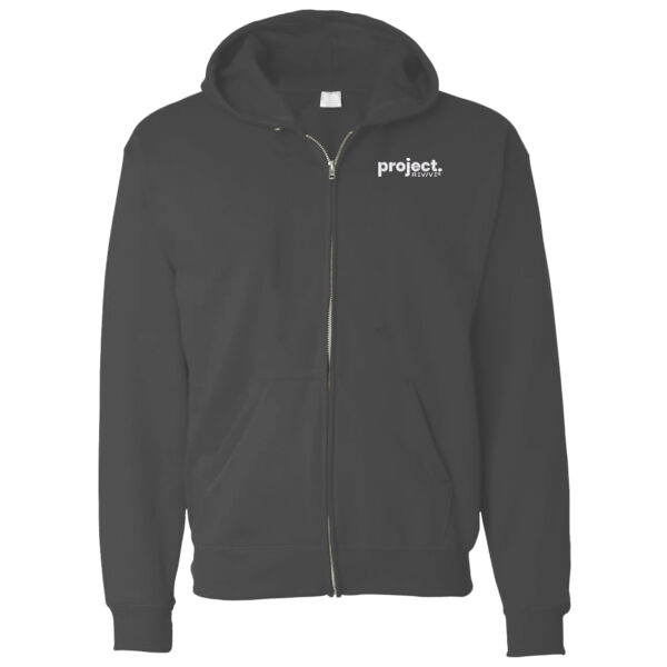 Emb - Project white - Heavy Full Zip Hoodie Thumbnail
