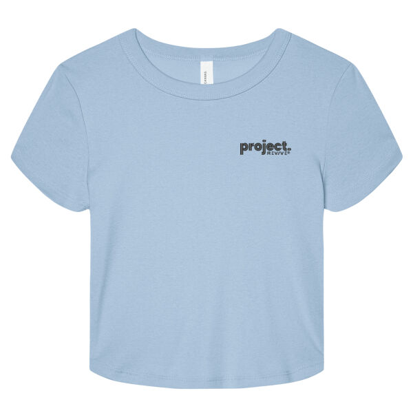 Emb - Project black - Women's Micro Rib Baby Tee Thumbnail
