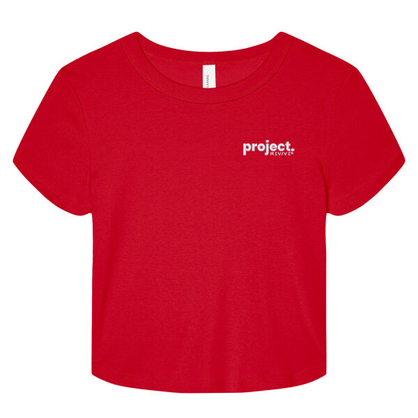 Emb - Project white - Women's Micro Rib Baby Tee Thumbnail
