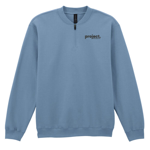 Emb - Project black - Softstyle Midweight 1/4 Zip Sweatshirt Thumbnail