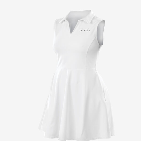 Ladies Fitness Dress - printed  Revive in black Thumbnail