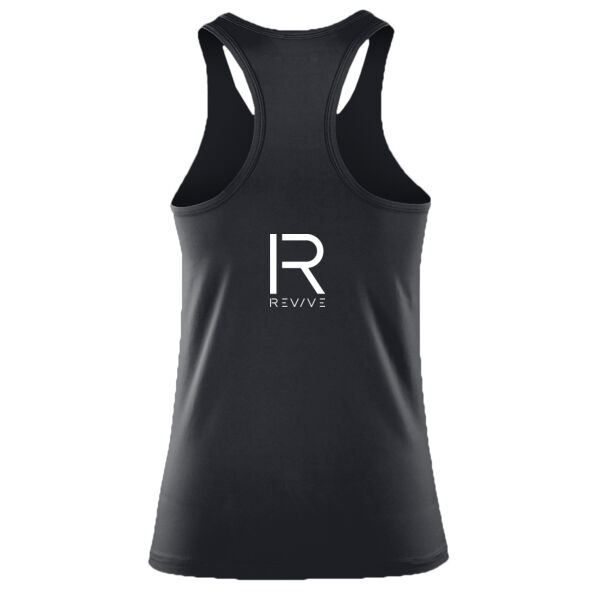 Print - Large R Revive White - Impact Women's Softex Fitness Top Thumbnail