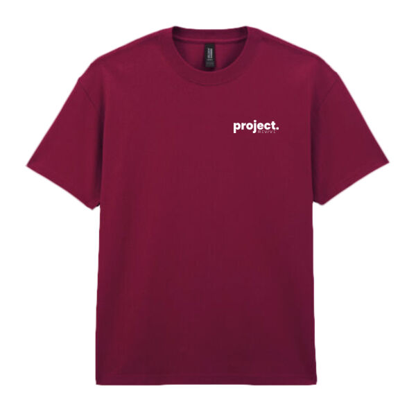 Hammer Maxweight Adult T-Shirt - Printed Project REVIVE in white Thumbnail