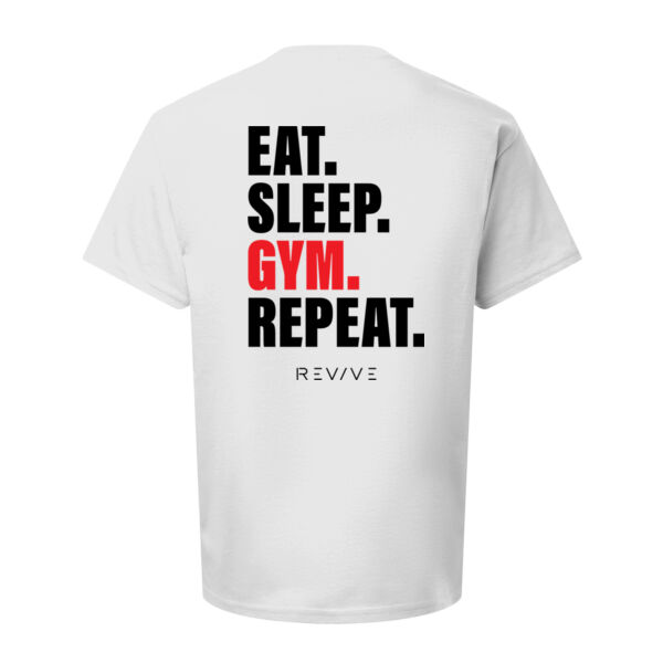 Hammer Maxweight Adult T-Shirt - Printed Eat Sleep Gym Repeat in black Thumbnail