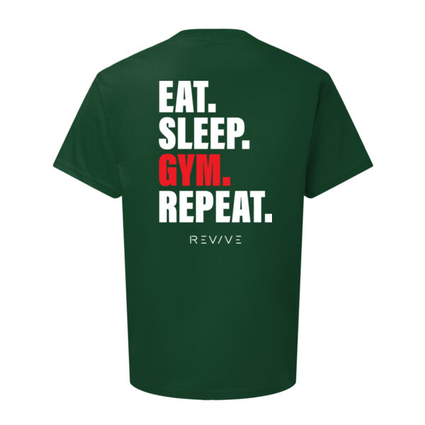 Hammer Maxweight Adult T-Shirt - Printed Eat Sleep Gym Repeat in black 2 Thumbnail