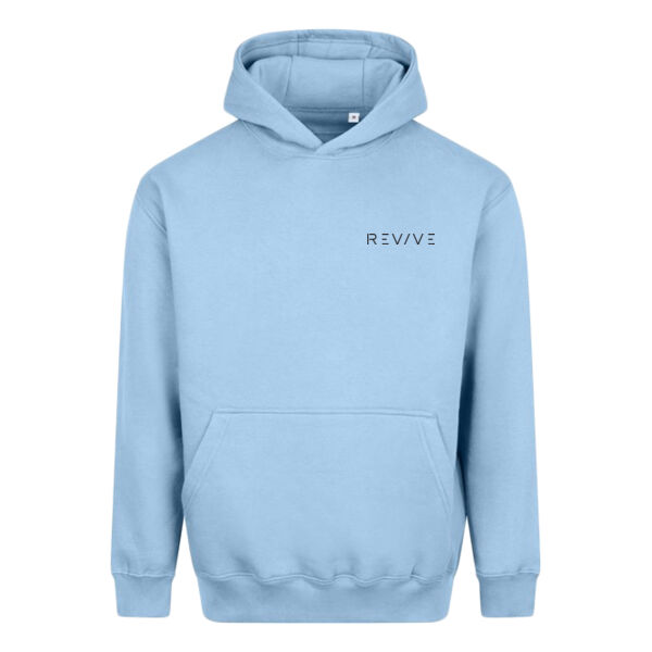 Vision heavyweight hoodie - printed Revive in black Thumbnail
