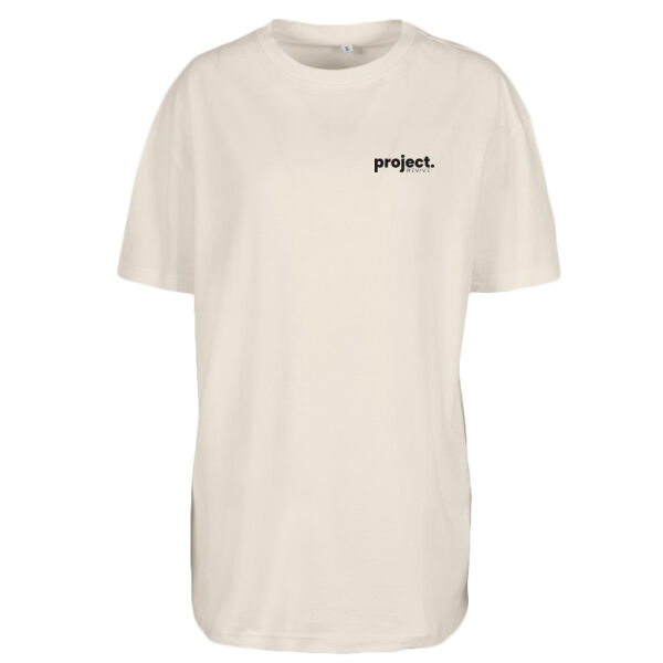 Women's Oversized Boyfriend Tee - printed Eat Sleep Gym Repeat in black Thumbnail
