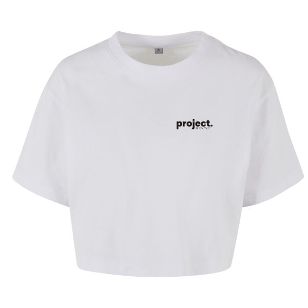 Women’s short oversized tee - printed Eat Sleep Gym Repeat in black Thumbnail