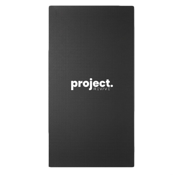 Tridri® yoga & fitness mat - printed Project Revive in white Thumbnail