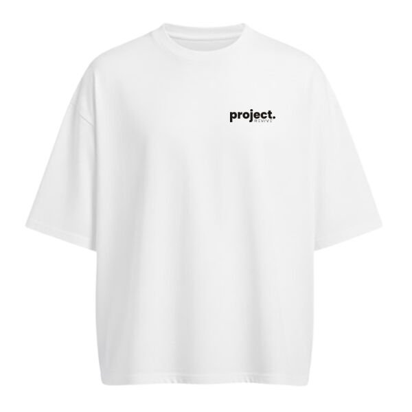 AWDis 240 boxy cropped T - printed Project Revive in black Thumbnail