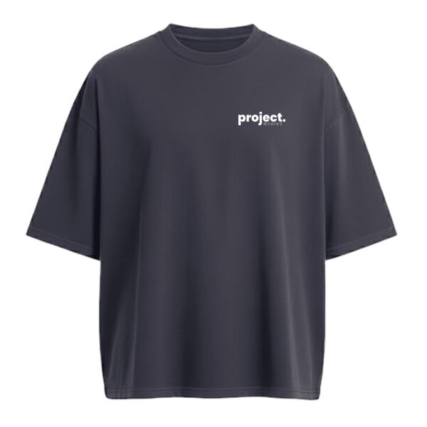 AWDis 240 boxy cropped T - printed Project Revive in white Thumbnail