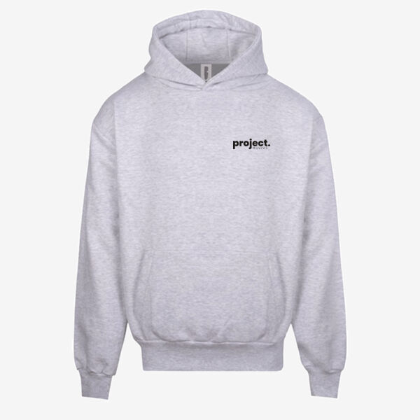 Signature heavyweight hoodie - printed Project Revive in black Thumbnail