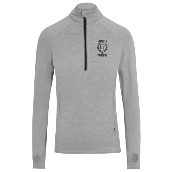 Cool Flex long half-zip top - printed Trust in black Thumbnail
