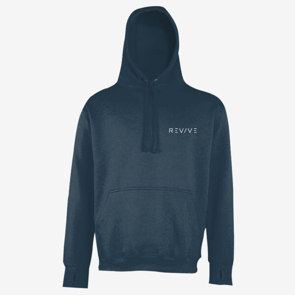 Street hoodie - printed Revive in white Thumbnail
