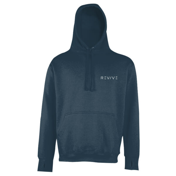 Street hoodie - printed Revive in white Thumbnail