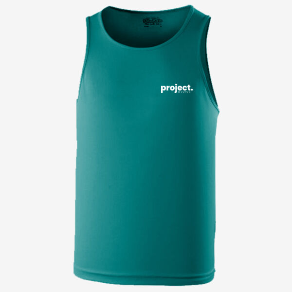 Cool vest - printed Project Revive in white Thumbnail