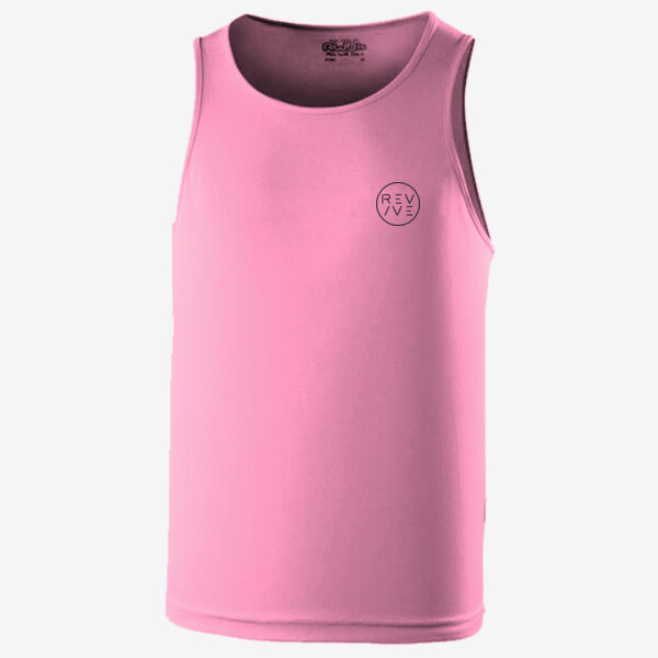 Cool vest - printed Revive Circle in black Thumbnail