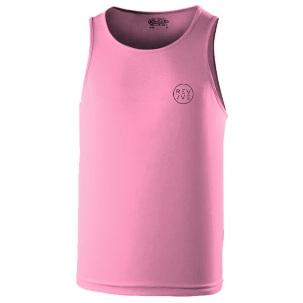 Cool vest - printed Revive Circle in black Thumbnail